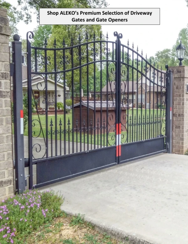 Shop ALEKO’s Premium Selection of Driveway Gates and Gate Openers