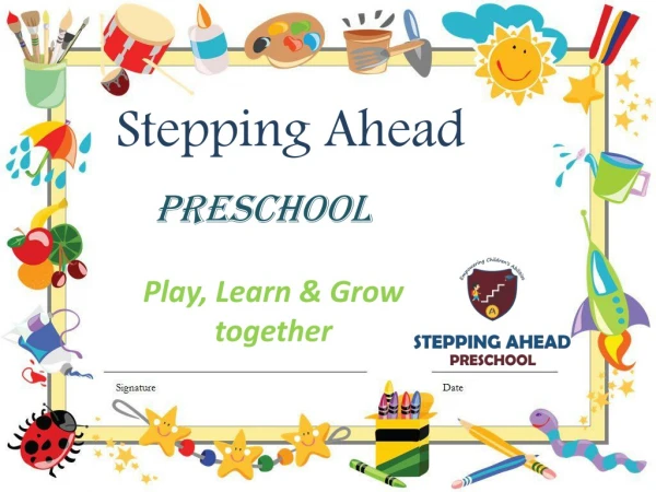 Preschool | Play School | Stepping Ahead Preschool