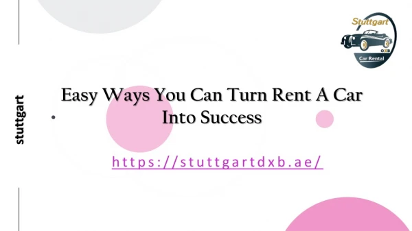 Easy Ways You Can Turn Rent A Car Into Success