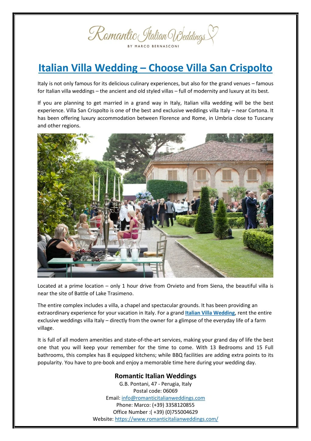 italian villa wedding choose villa san crispolto