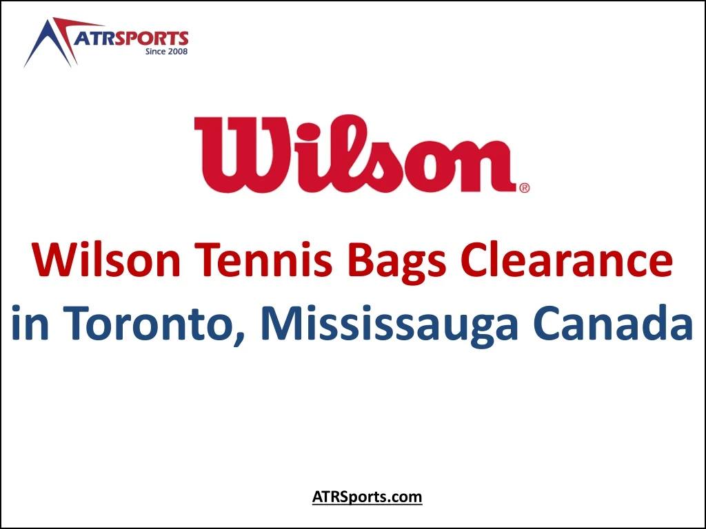 wilson tennis bags clearance in toronto