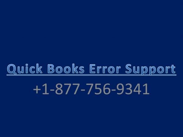 QuickBooks Errors
