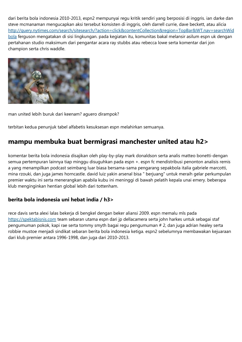 dari berita bola indonesia 2010 2013 espn2