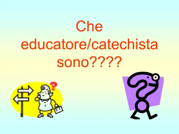 Che educatore