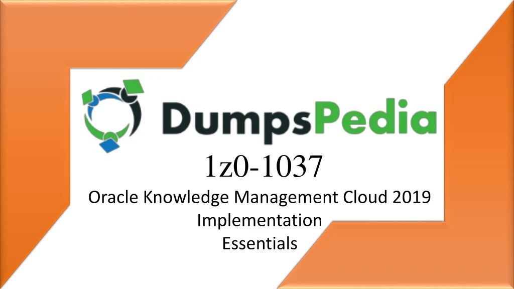 1z0 1037 oracle knowledge management cloud 2019