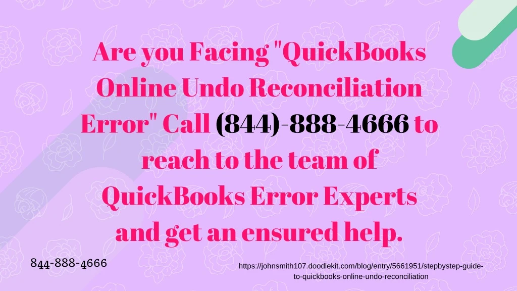 are you facing quickbooks online undo