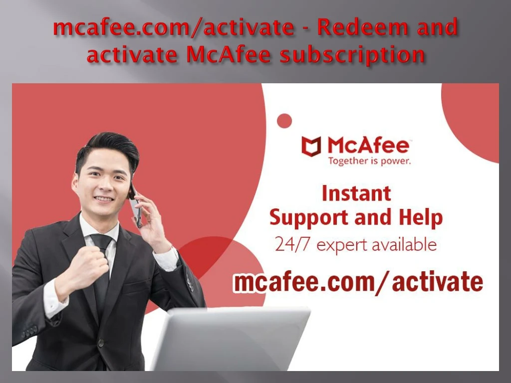 mcafee com activate redeem and activate mcafee subscription