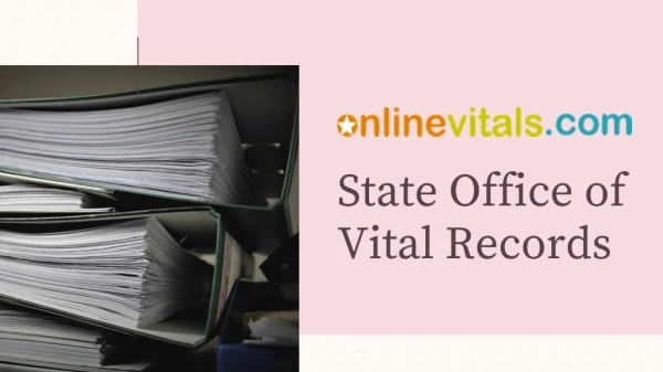 Vital Records Office Illinois - Online Vitals