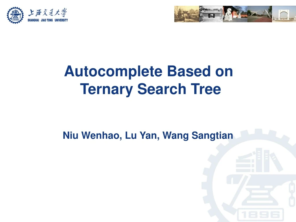 autocomplete based on ternary search tree