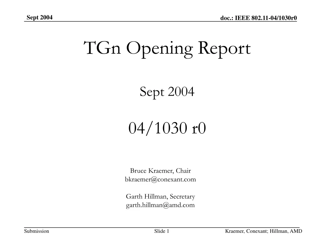 tgn opening report sept 2004 04 1030 r0