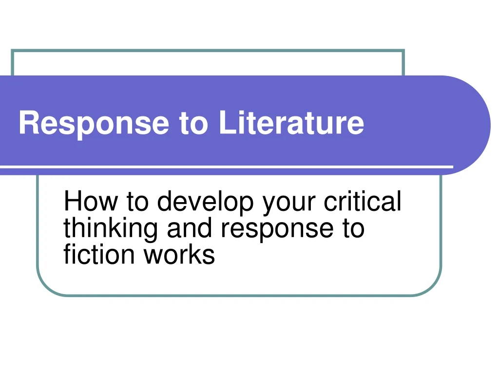 response to literature