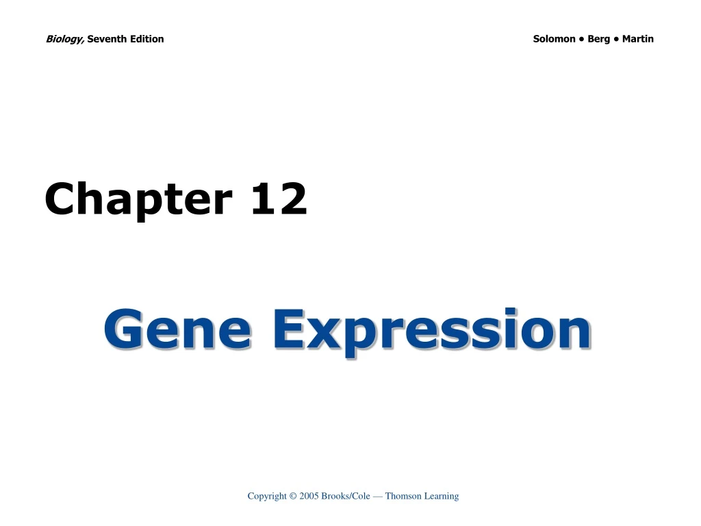 gene expression