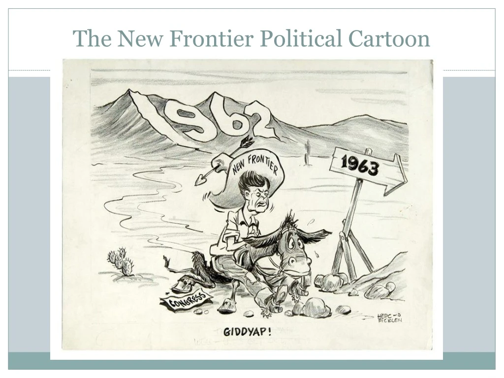 the new frontier political cartoon