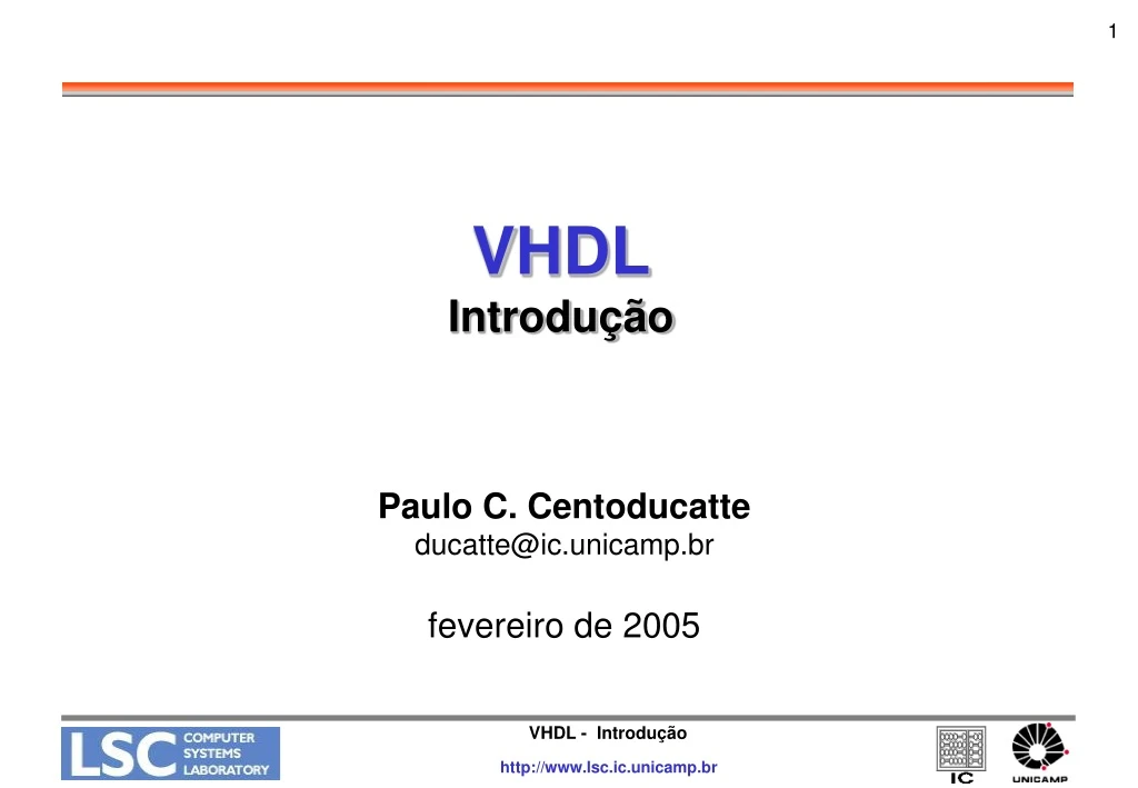 vhdl introdu o