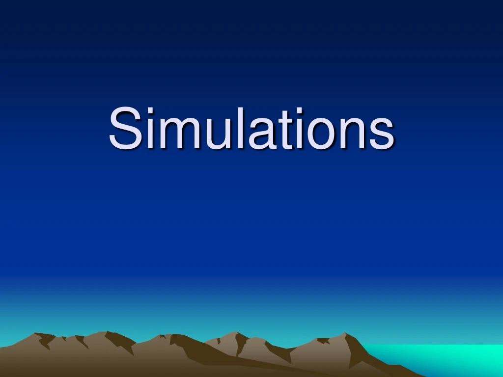 simulations