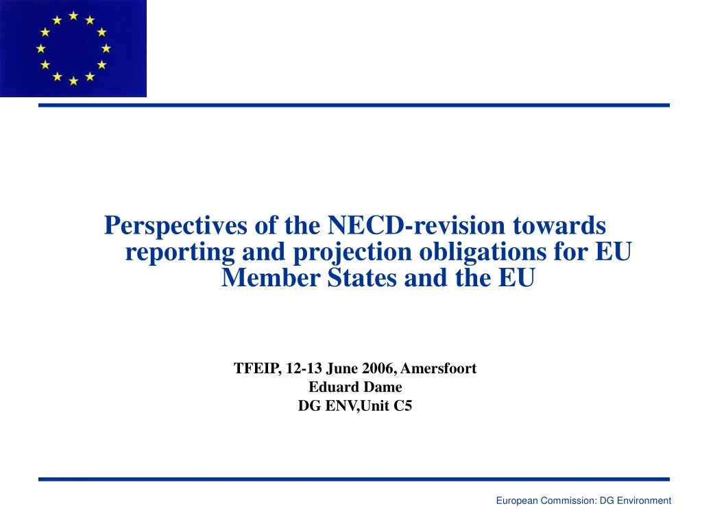 perspectives of the necd revision towards