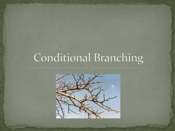 Conditional Branching