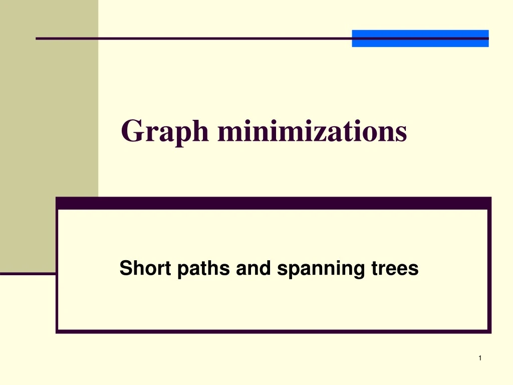 graph minimizations