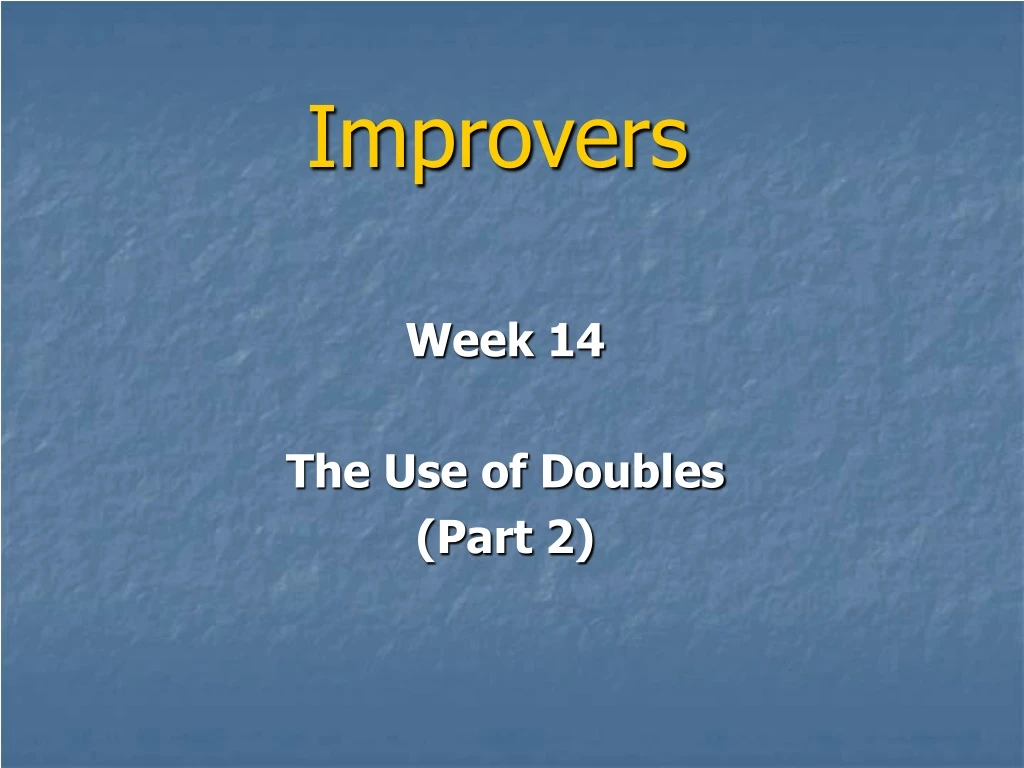 improvers