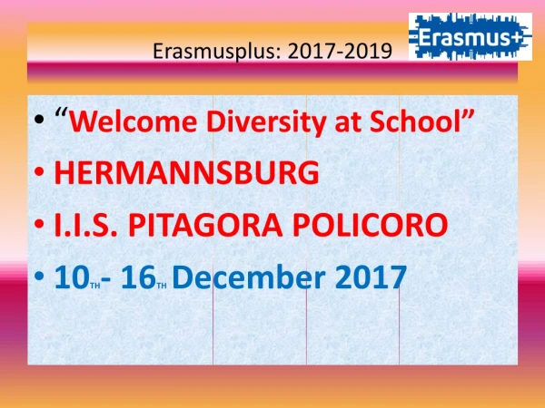 Erasmusplus: 2017-2019