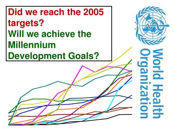 Did we reach the 2005 targets? Will we achieve the Millennium Development Goals?