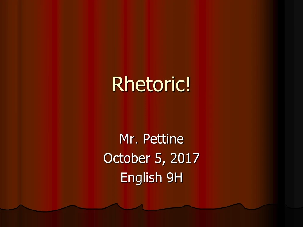 rhetoric