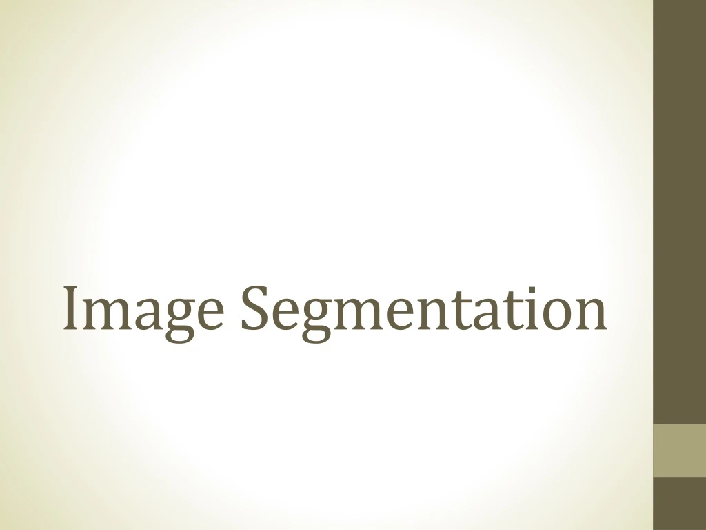 image segmentation