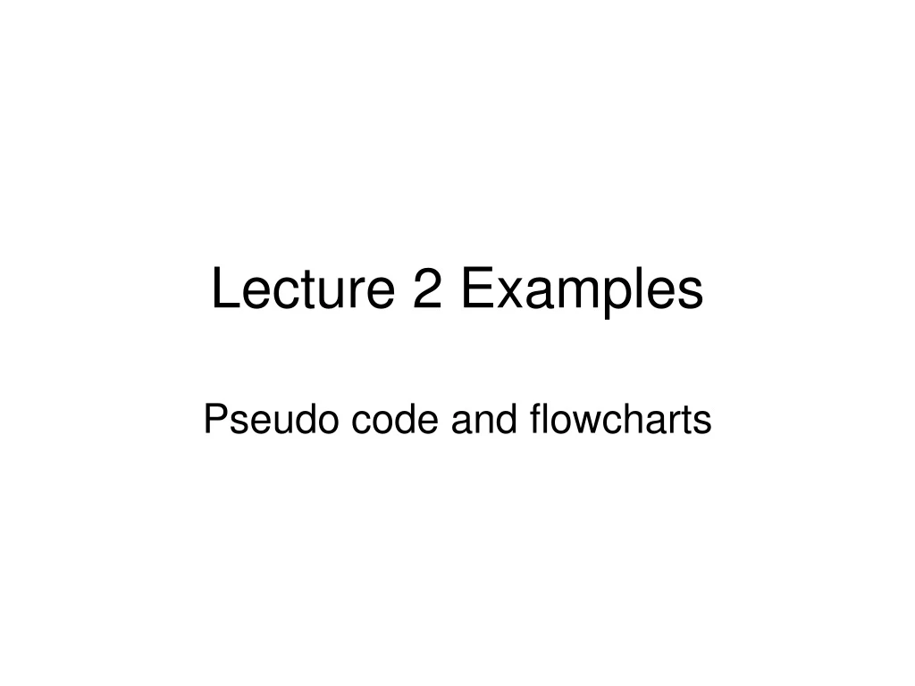 lecture 2 examples
