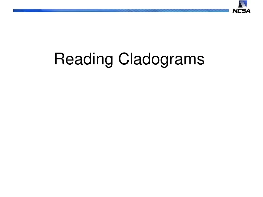 reading cladograms