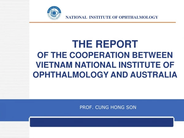 NATIONAL INSTITUTE OF OPHTHALMOLOGY