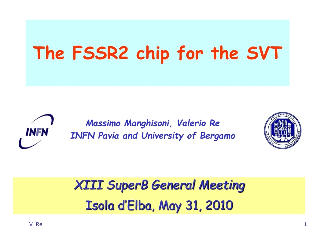 the fssr2 chip for the svt