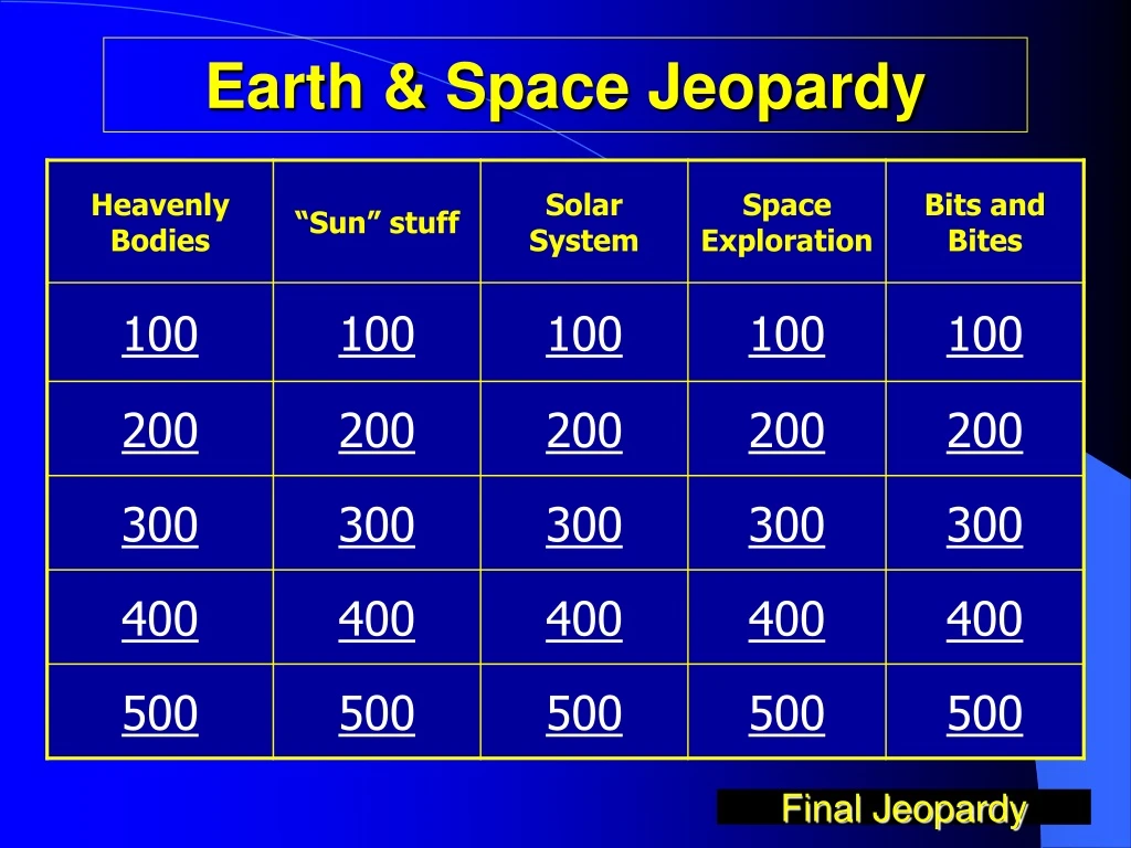 earth space jeopardy