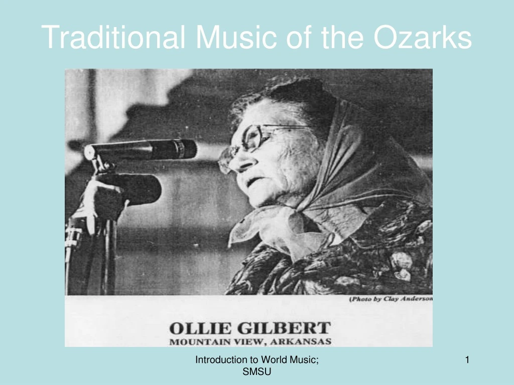 traditional music of the ozarks