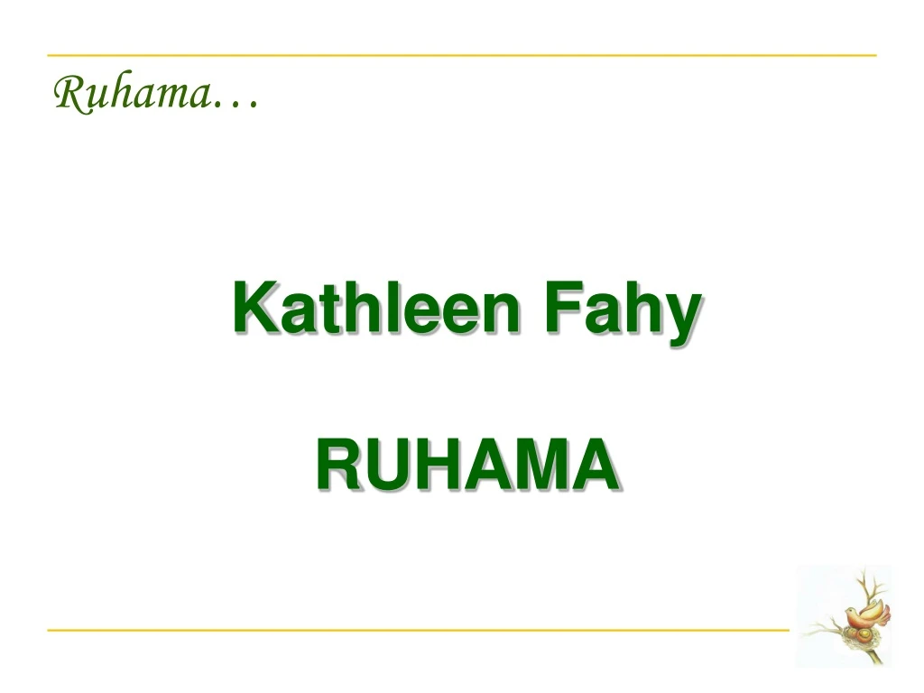 kathleen fahy ruhama