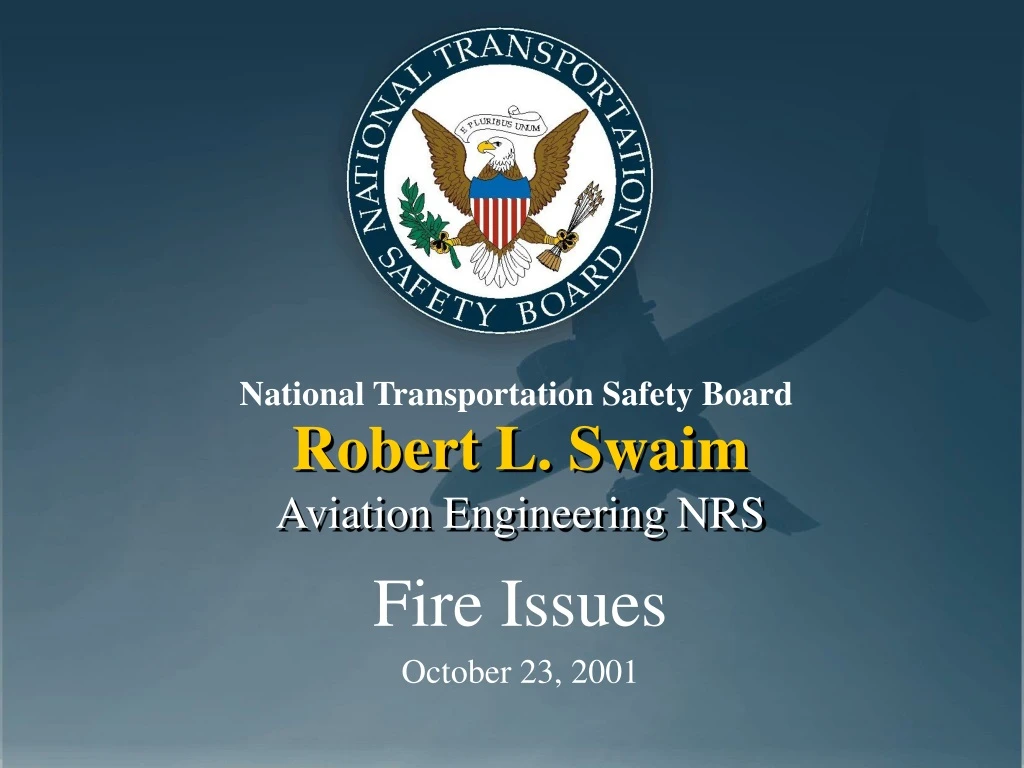 robert l swaim aviation engineering nrs