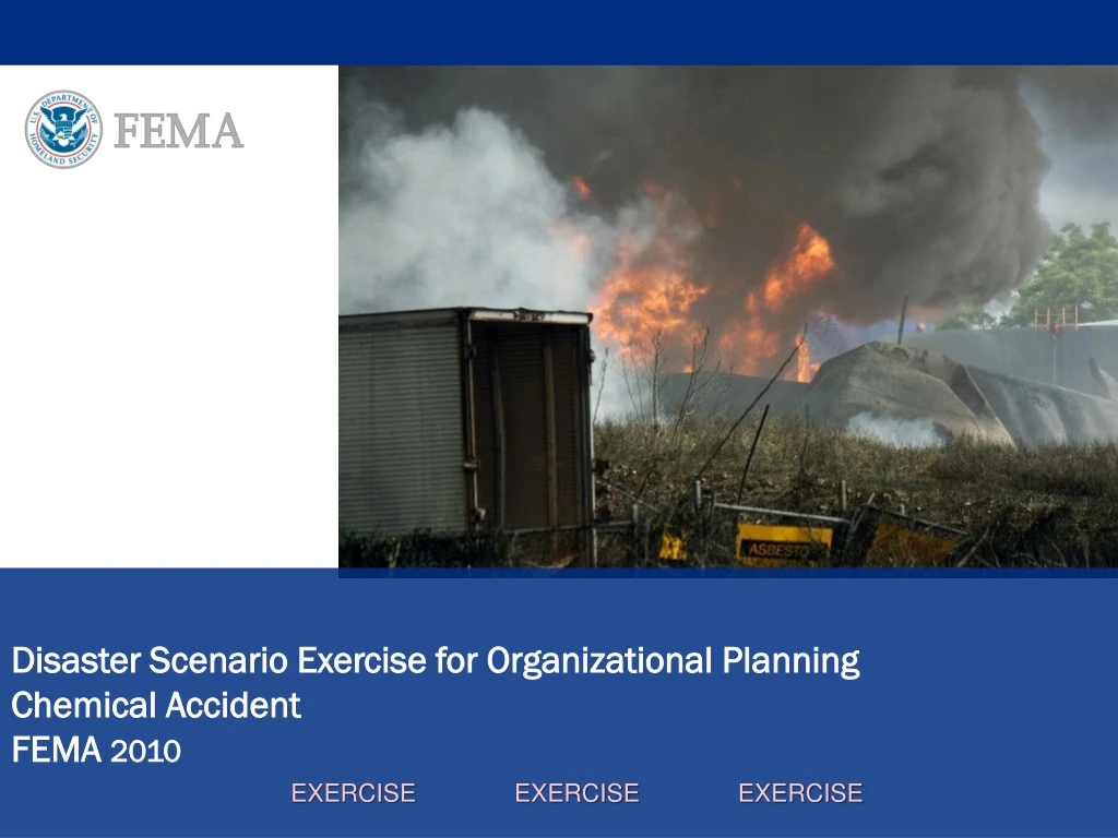 disaster scenario exercise for organizational