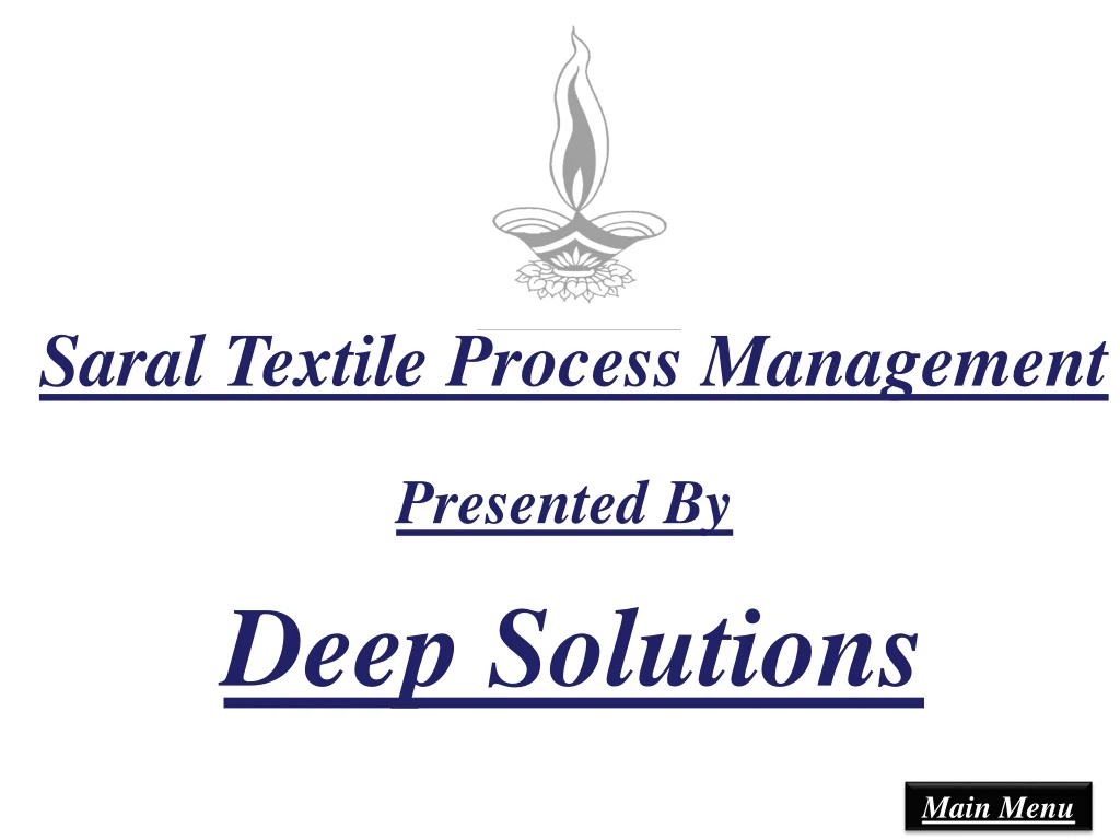 saral textile process management