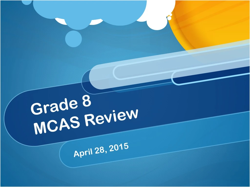 grade 8 mcas review