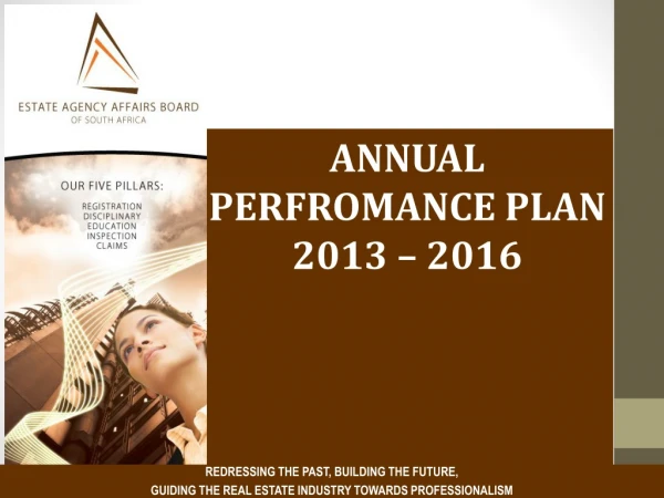ANNUAL PERFROMANCE PLAN 2013 – 2016