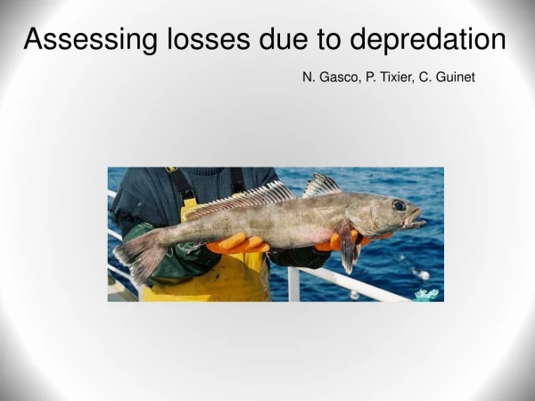 Assessing losses due to depredation
