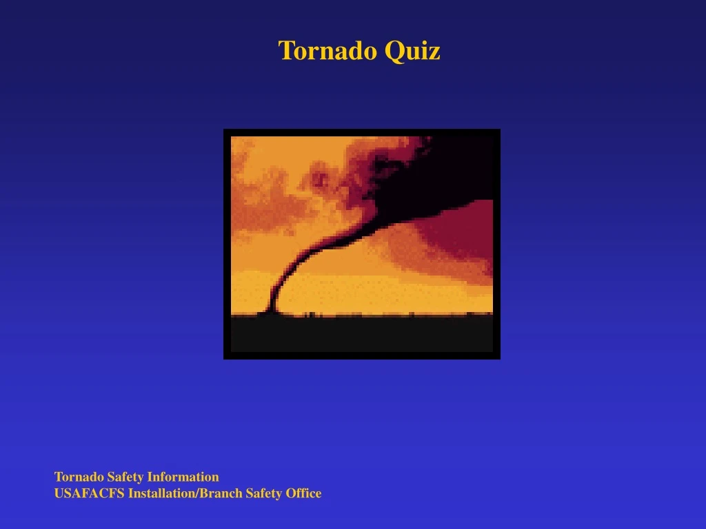 tornado quiz