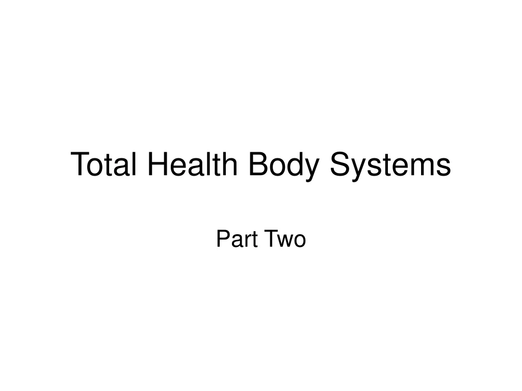 total health body systems