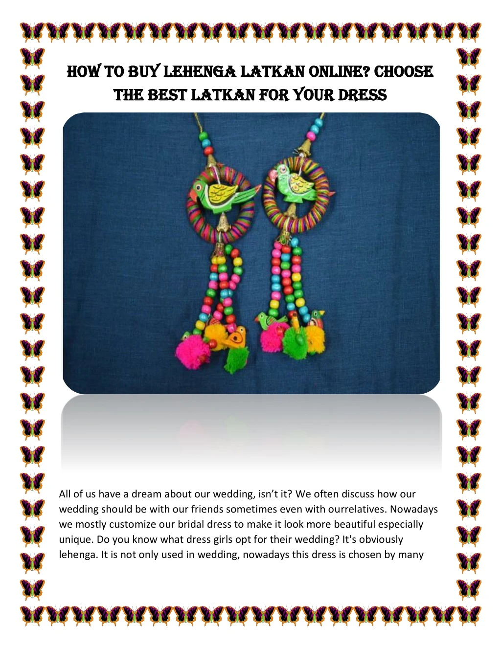 how to how to buy the best latkan for your dress