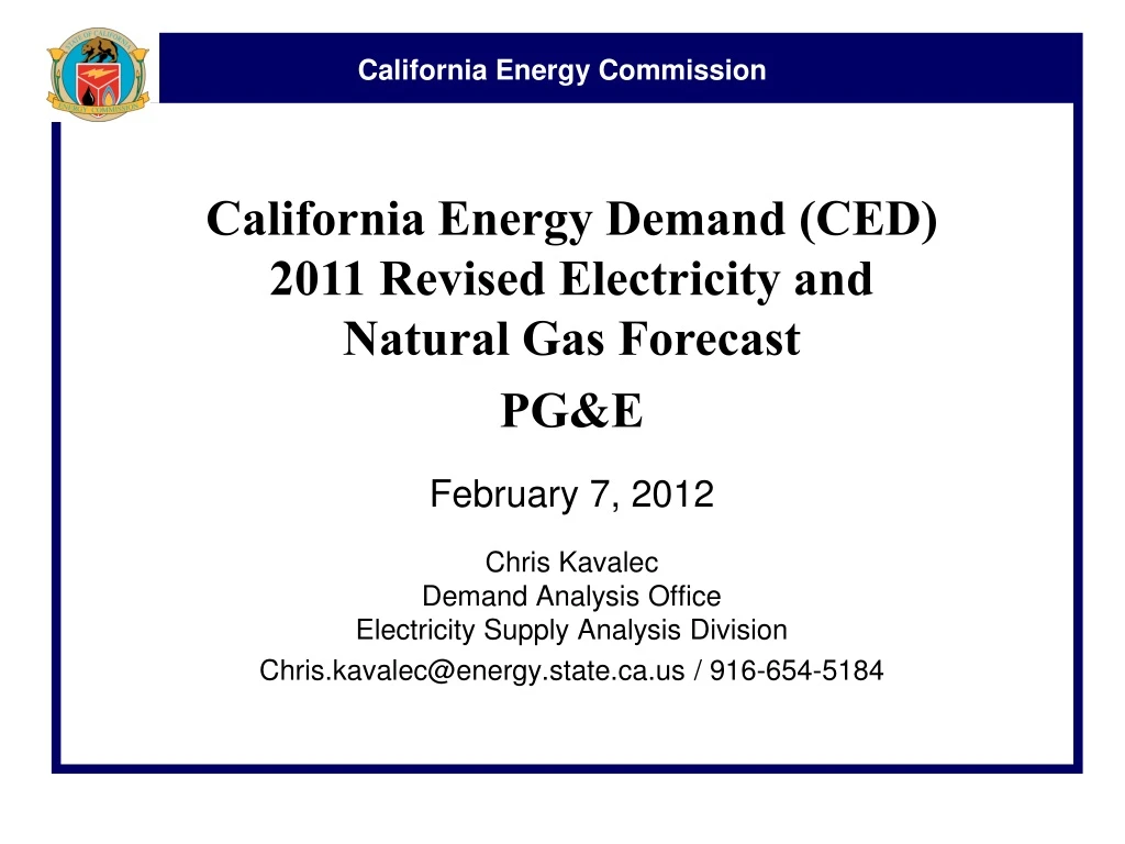california energy demand ced 2011 revised