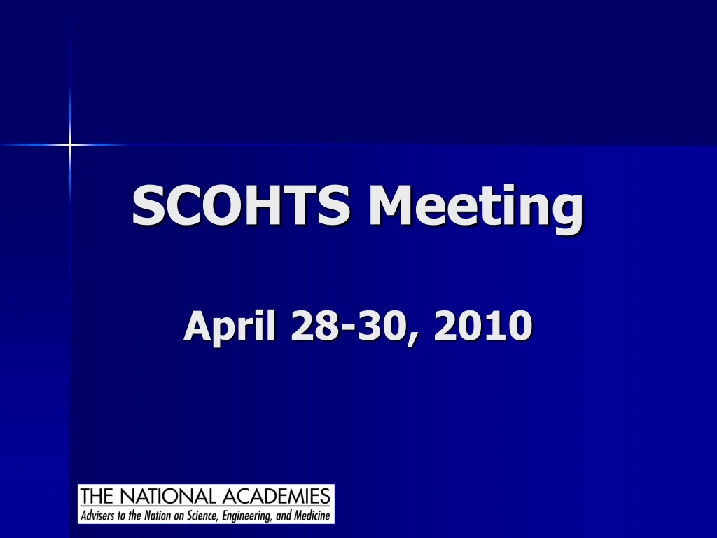 scohts meeting april 28 30 2010