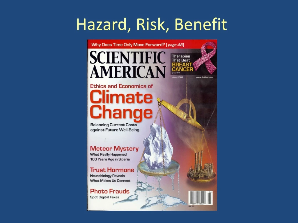 hazard risk benefit