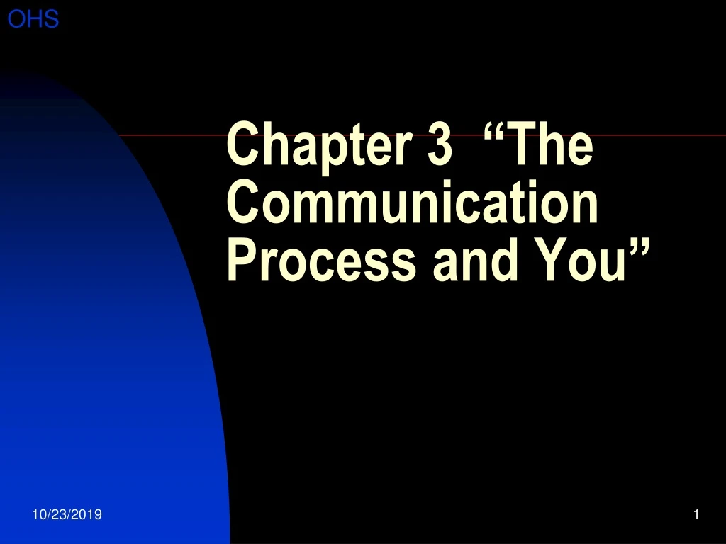 chapter 3 the communication process and you
