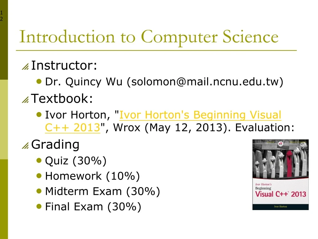 introduction to computer science