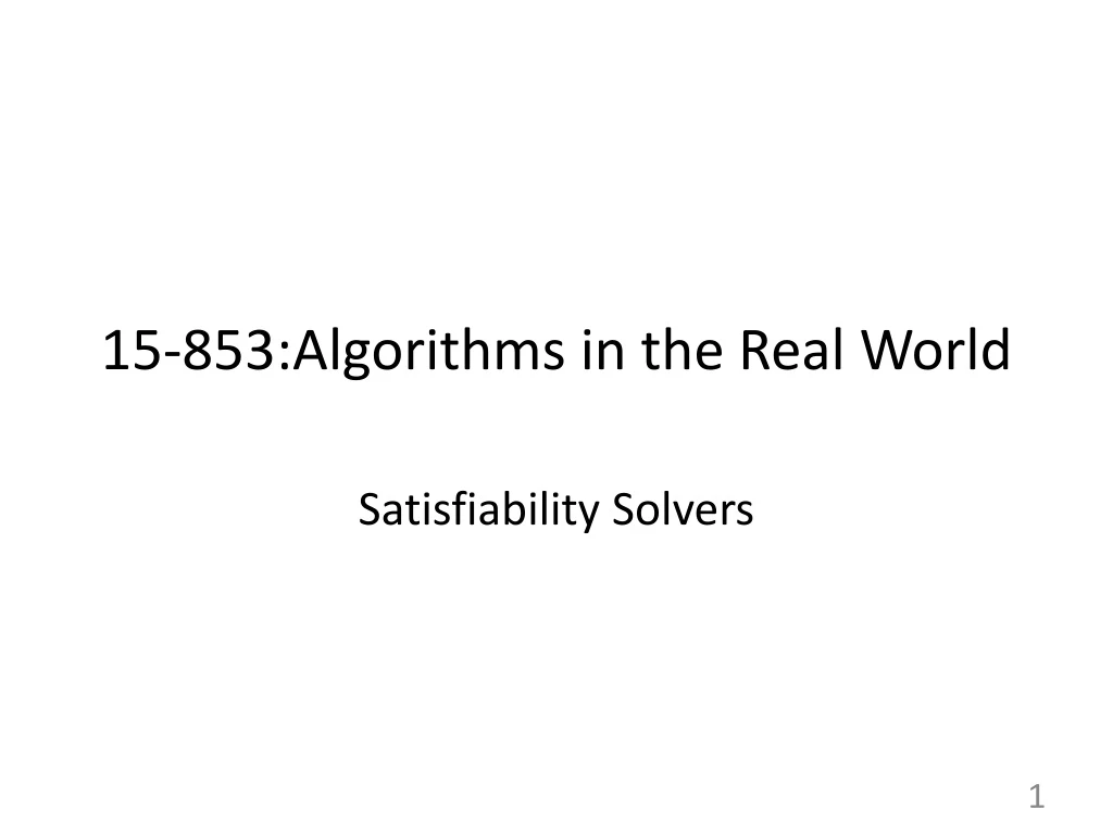 15 853 algorithms in the real world