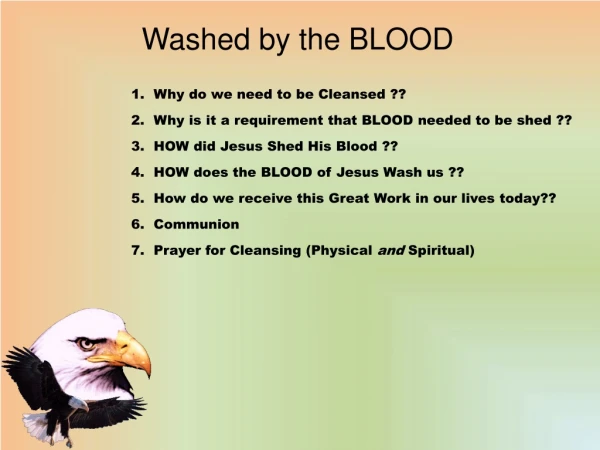 Washed by the BLOOD